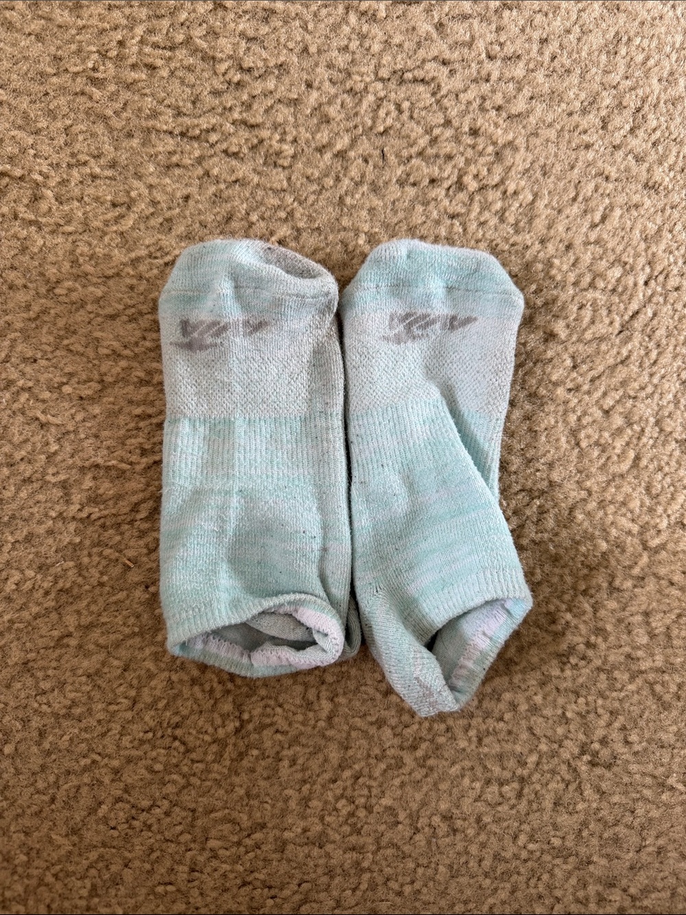 Well worn athletic socks